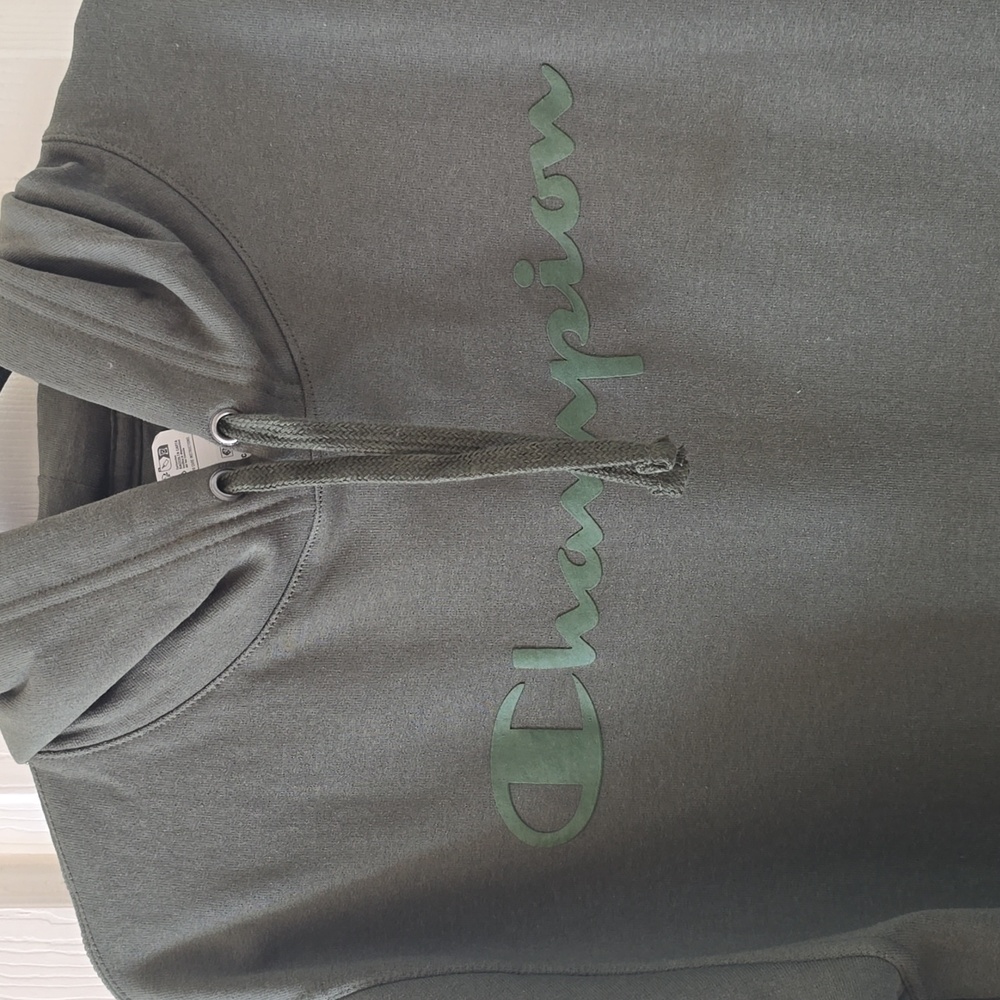 CHAMPION BRAND SIGNATURE MEN'S GREEN PULLOVER HOODIE SIZE SMALL
